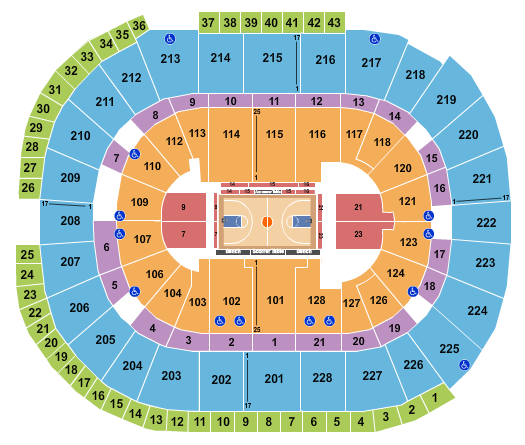 SAP Center NCAA Seating Chart